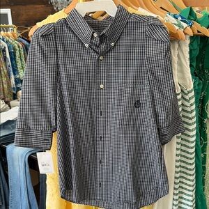 Women’s Black Checkered Shirt